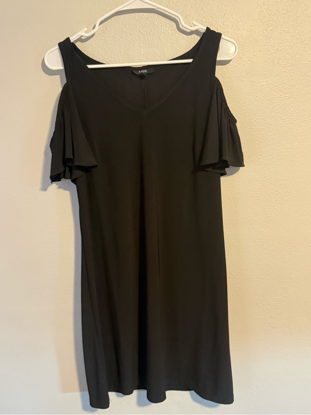 Black Swing Dress With Shoulder Cut Outs Size Medium